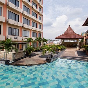 The Flamboyan Pool at the Pandanaran Hotel Semarang