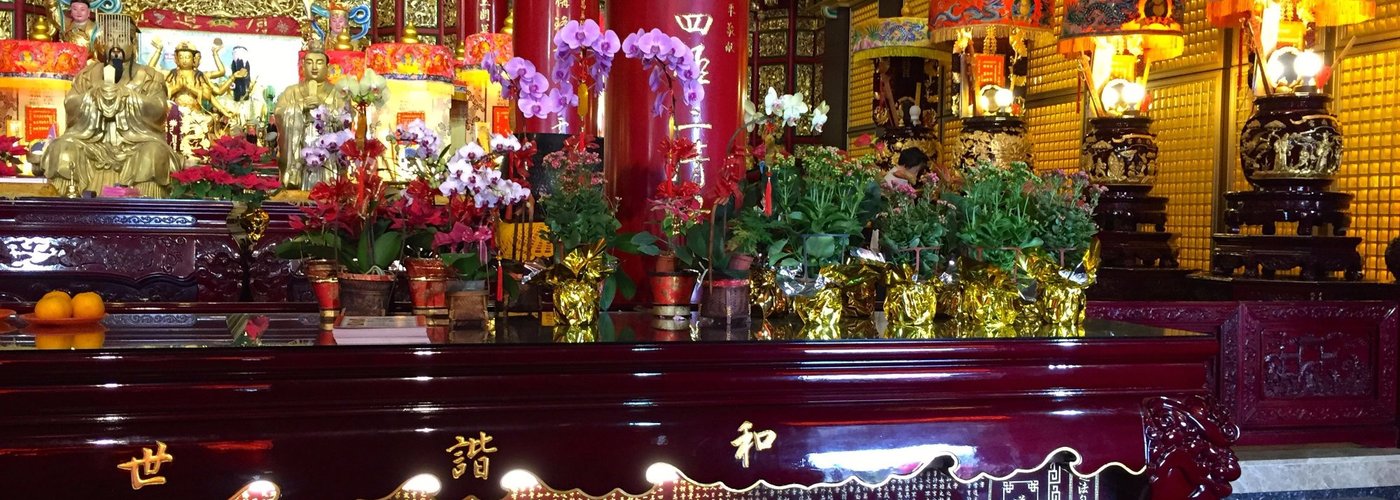 Offerings area for the temple