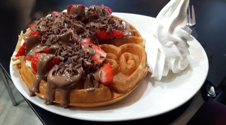 Strawberry Chocolate Waffle