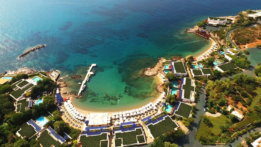 Aerial View of Grand Resort Lagonissi