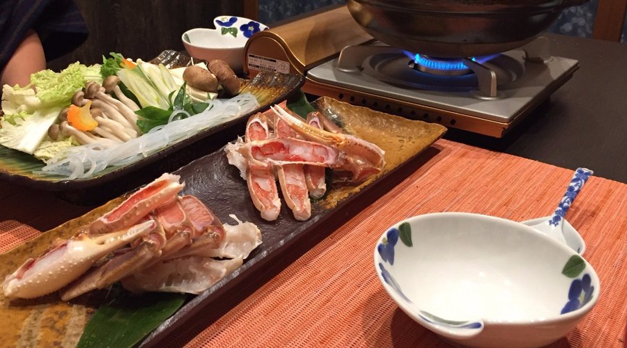 夕食　かにちり