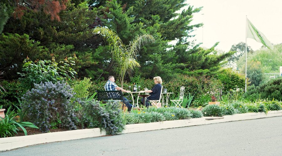 Outdoor courtyard