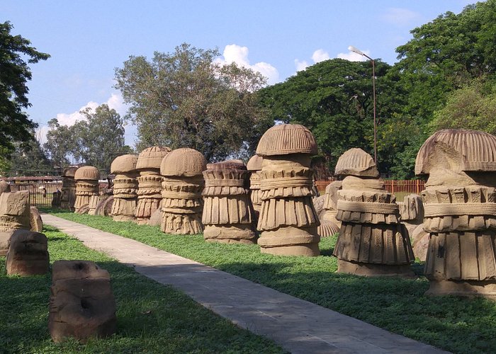 Pillars at Kachari Ruins