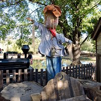 Scarecrow by Train Depot