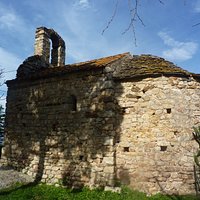 Vue de la chapelle à l'arrivée