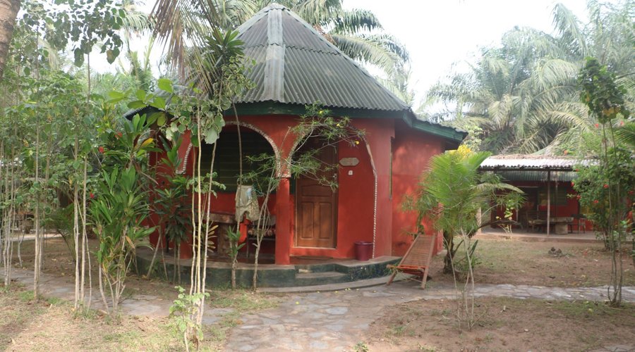 January 2017. The beach, self contained bungalow, rustic tree house and an eating space with a v