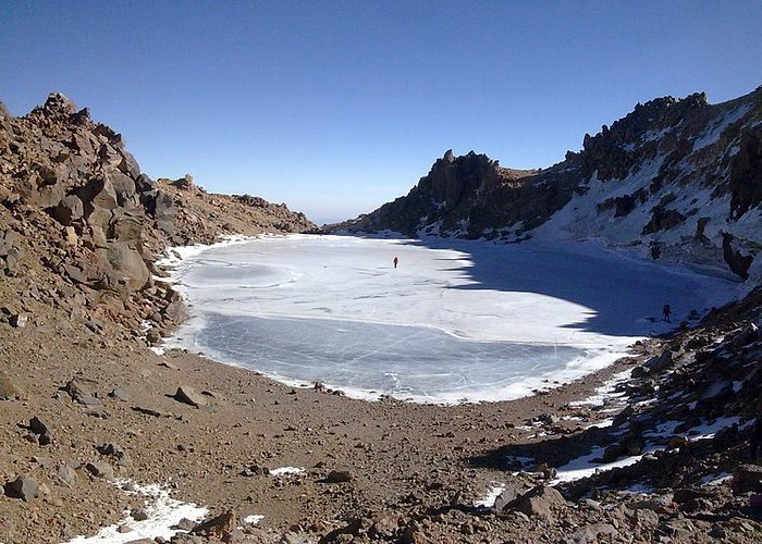 Mt sabalan lake on summit