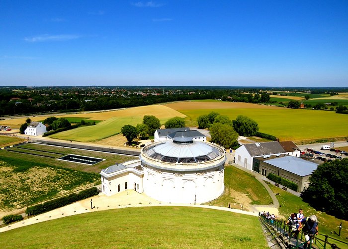 View from the hill overviewing the battle fields and the old panorama building.