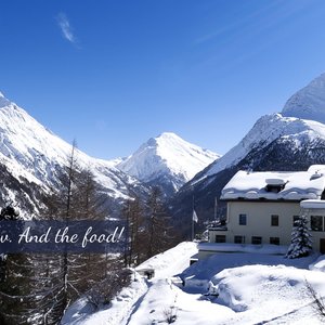 Position of hotel surrounded by mountains