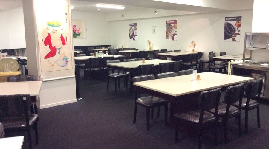 店内。帰り際に
