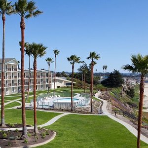 View looking south towards the pool from third floor room balcony!