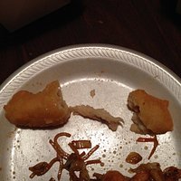 chicken fingers are almost all breading