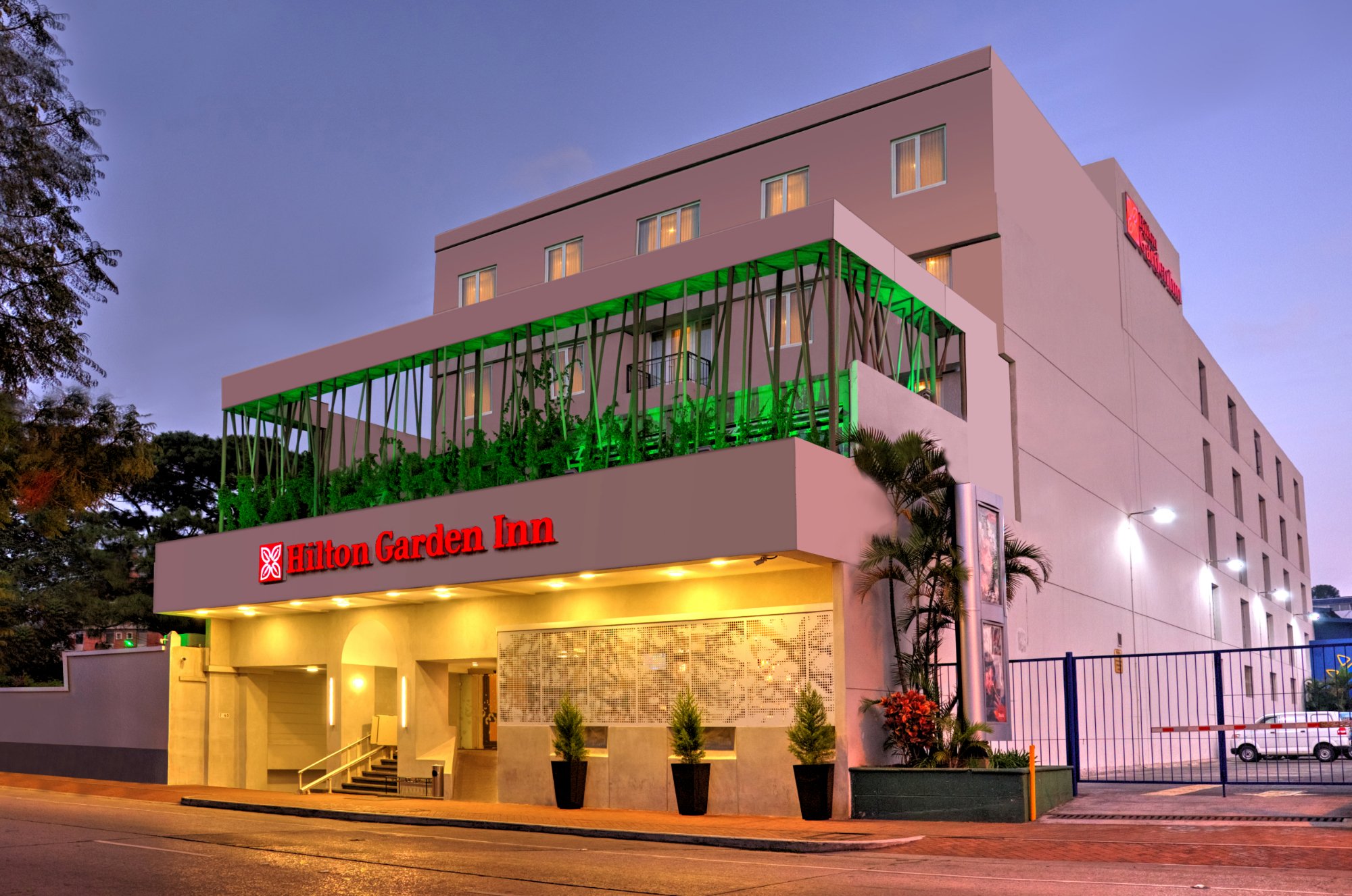 Hilton Garden Inn Guatemala City   Front Of Hotel 