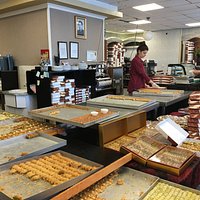 Inside the bakery.