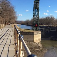 Erie Canal Trail - close-up of locks