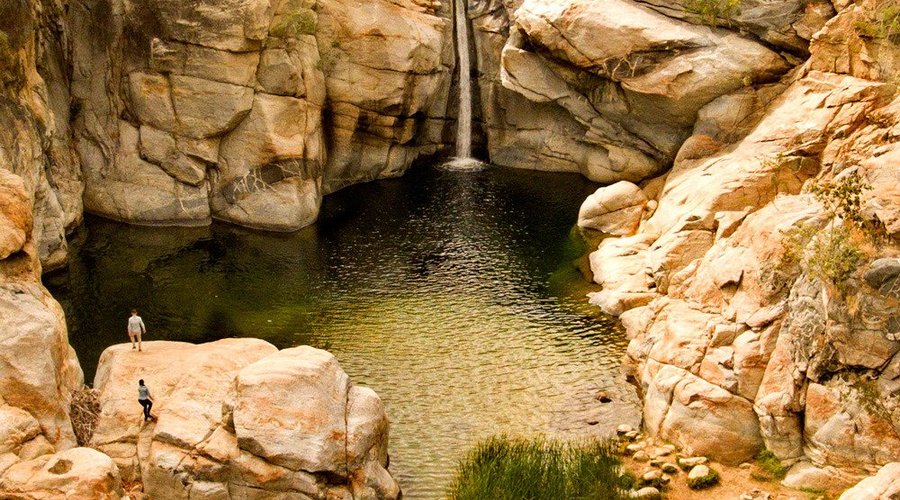 Aerial shot of waterfall with drone. Asked and received permission prior to taking photos.