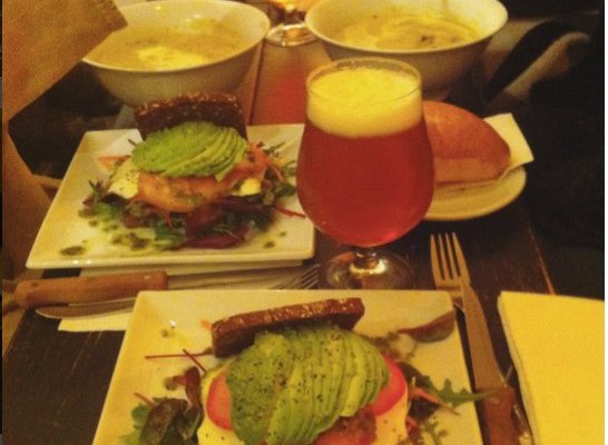 The rye breed (Smørbrød) sandwich