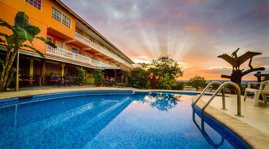 Swimming pool at Cahal Pech Village Resort.