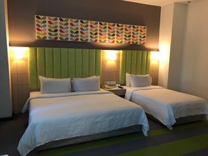 Mega View Hotel in Kuantan, image may contain: Hotel, Bed, Resort, Home Decor