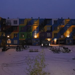 Snowing on our third day
