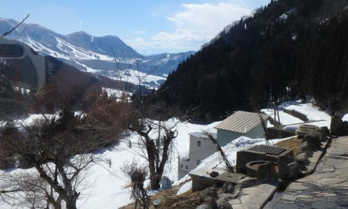露天風呂からの眺め、最高でーす。