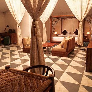 Regenta Resort Vanya Mahal in Sawai Madhopur, image may contain: Floor, Flooring, Chair, Furniture