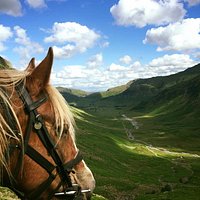 A view into the Langdale Valley on one of our Trail Rides