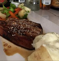 Filet de Atún a la parrilla en salsa de soya para los q les gustan cuidarse