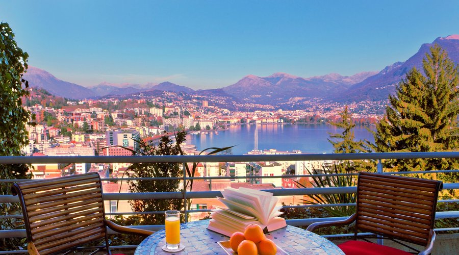 Our terraces with lake view