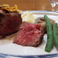 Sirloin in medium rare