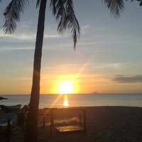 Foto do canto esquerdo da Praia