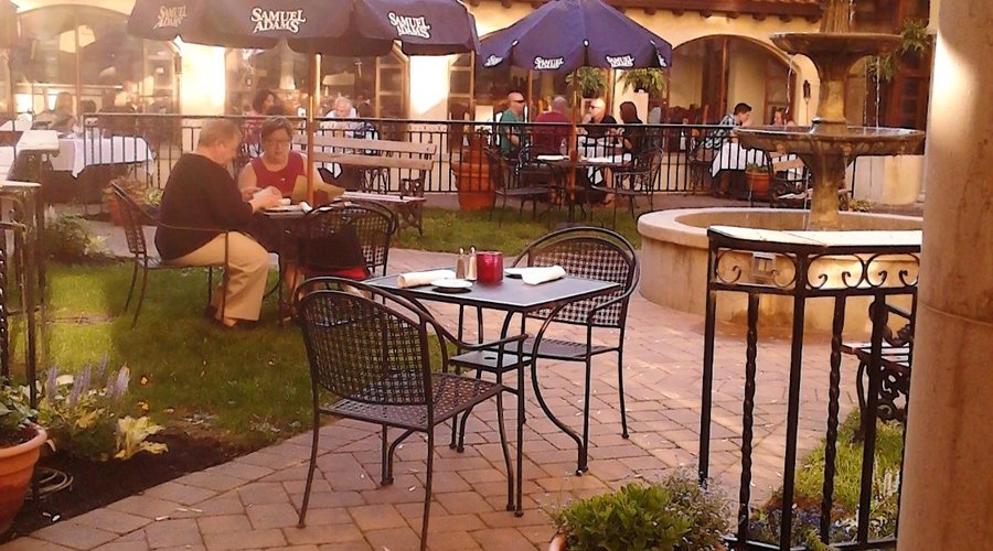 There's outdoor courtyard dining is INCREDIBLY beautiful!