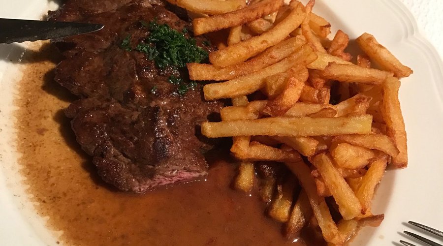 Steak frites salade