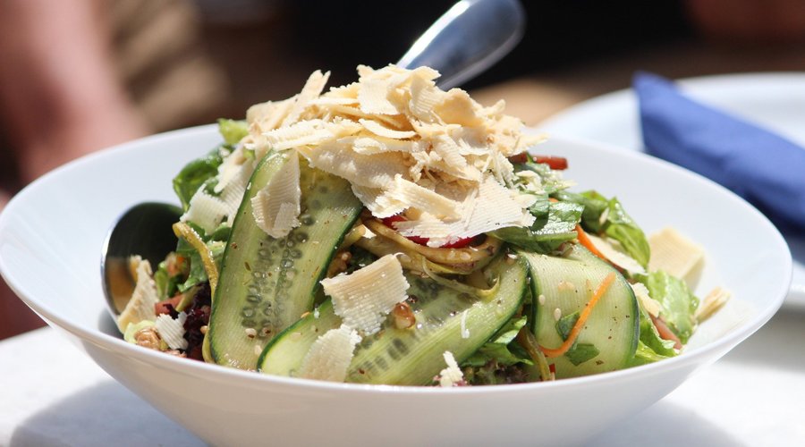 Freshest salads with local Naxos cheese