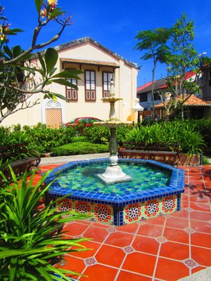 Jawi Peranakan Mansion in Penang Island, image may contain: Villa, Resort, Hotel, Car