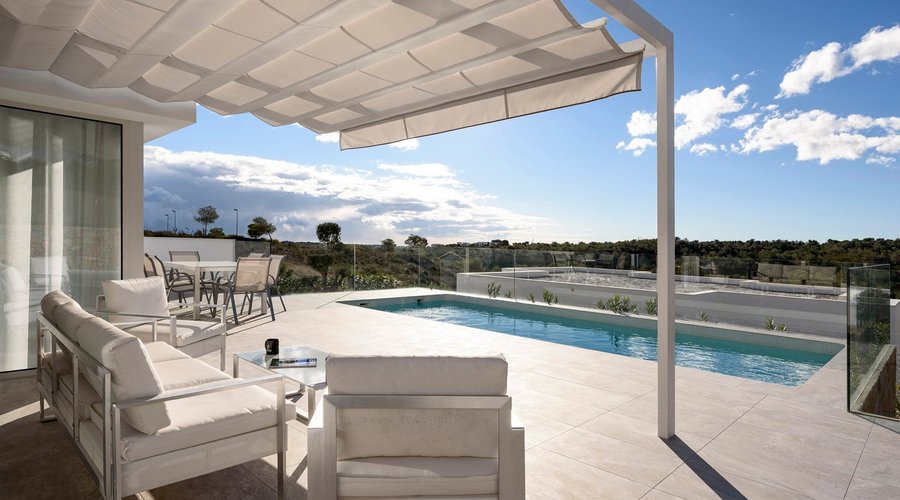 Villa modelo Ruiseñor (terraza exterior).