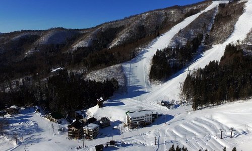 Nozawa Onsen's ski out hotel right at the base of Kandahar and Utopia slopes