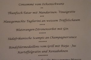 Speisekarte