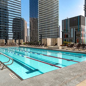 The Pool at the Radisson Blu Aqua Hotel