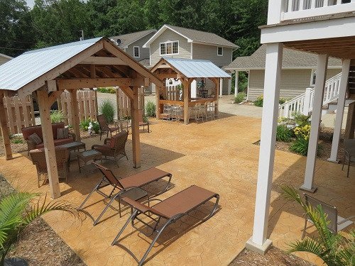 View of the Tiki Patio