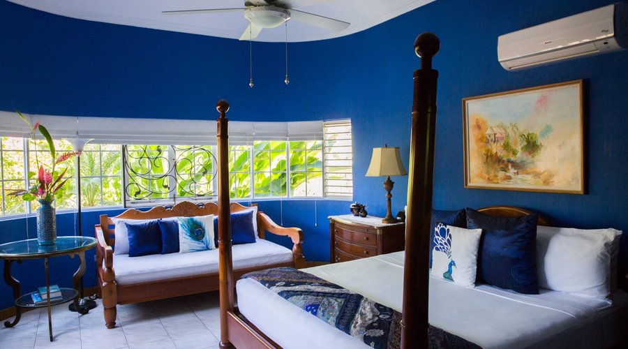 The Upper Room with it's huge open-air rain forest shower is our guest favourite room