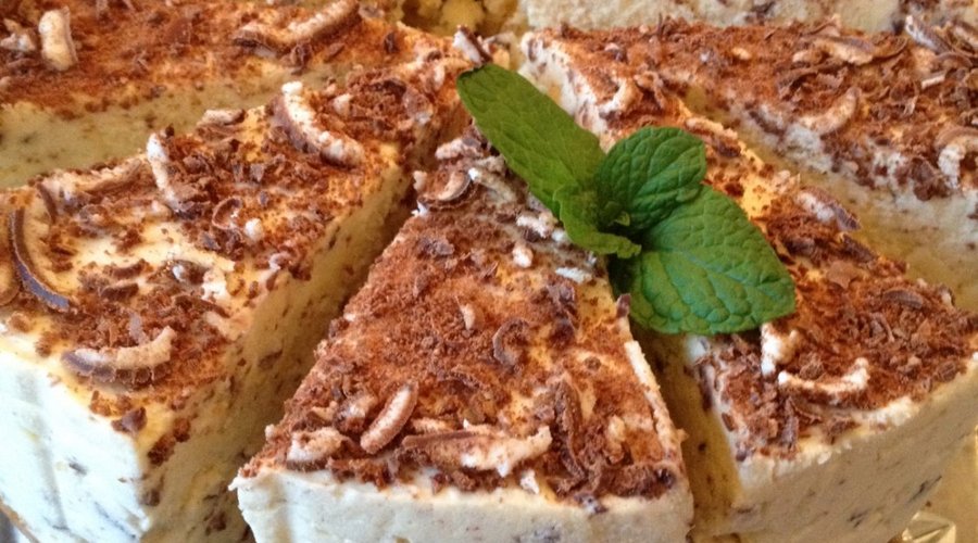 Chocolate Mint Cheesecake.