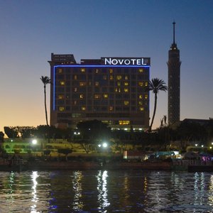 Novotel Cairo El Borg in Cairo, image may contain: City, Urban, Waterfront, Hotel