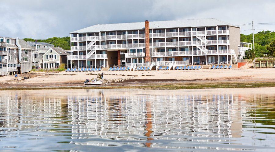 Private Beach overlooking Cape Cod Bay and Provincetown Harbor.  Waterfront rooms with great vie