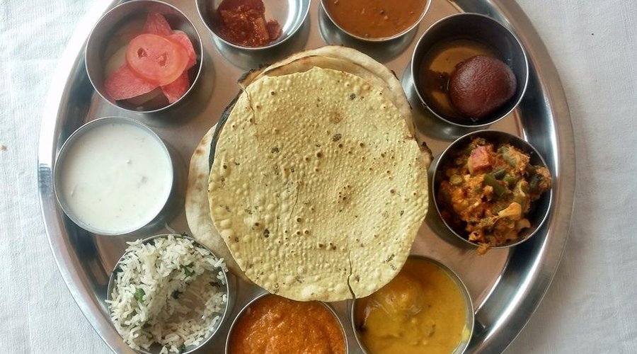 An usual but very fulfilling Thali
