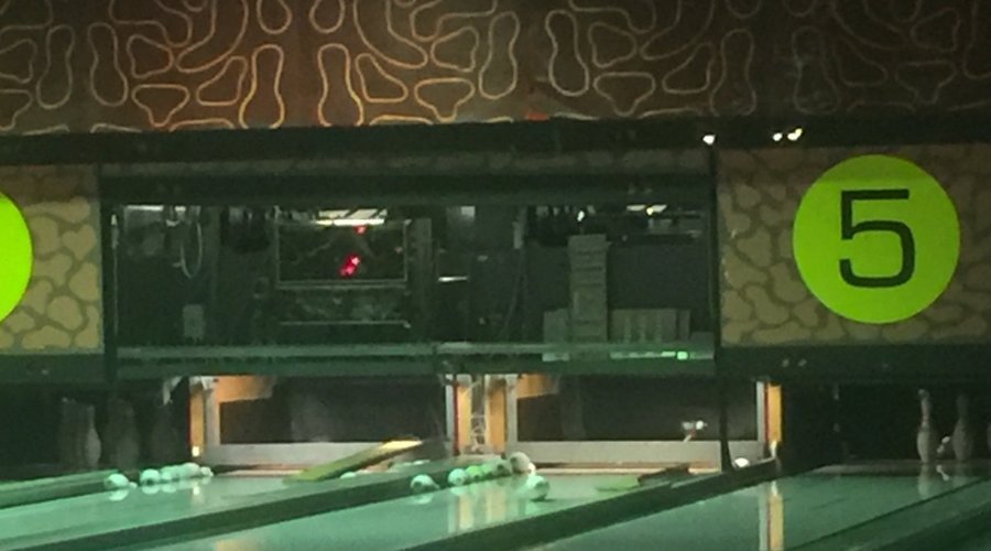 close up of the damage from the collapsed screen