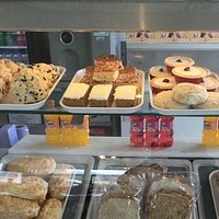 Selection of freashly delivered cakes