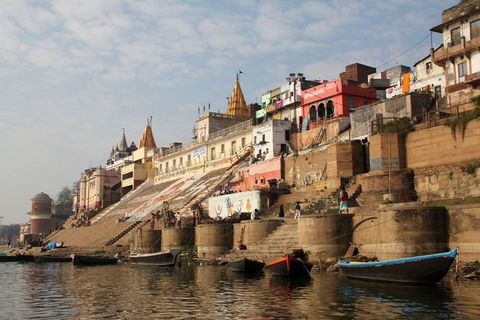 Early morning on Ganga river in Varanasi