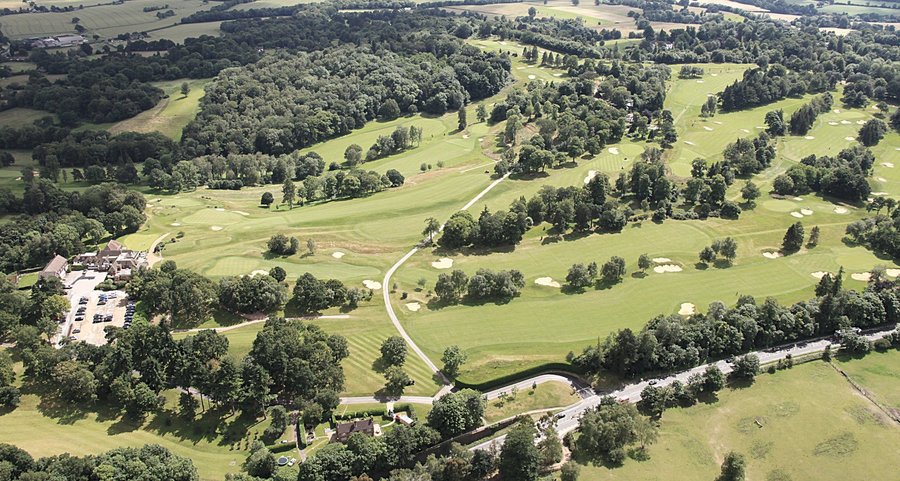 Beautiful aerial shot of the course