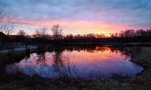 Sunset over Twin Lakes Recreation Area